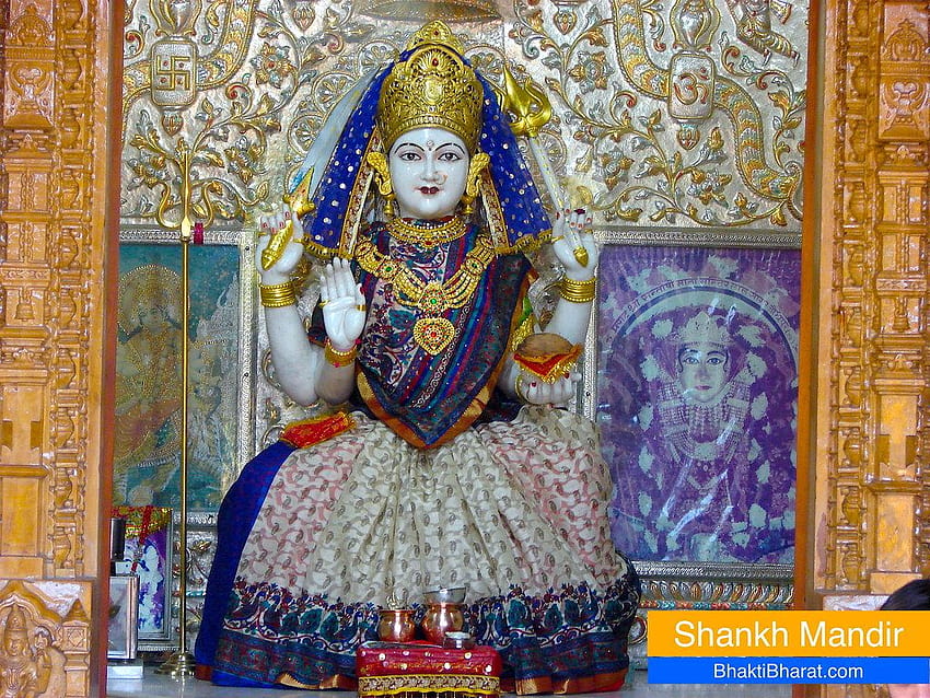 Mandir: Shankh Mandir, maa santoshi HD wallpaper