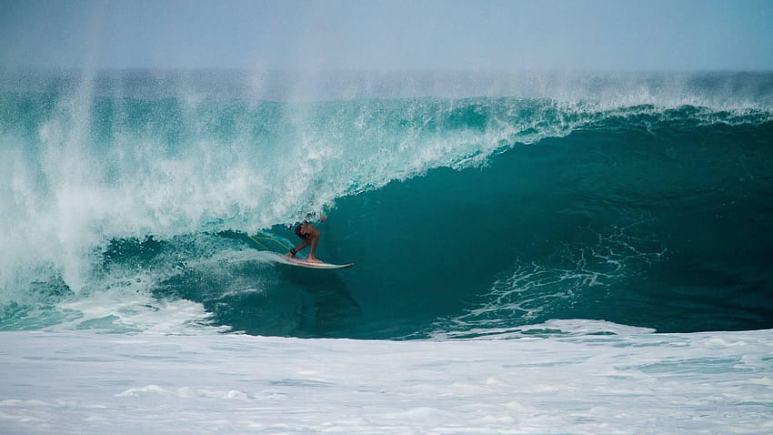 Oahu'nun Kuzey Kıyısında Vans Triple Crown of Surfing, broucher sörfü HD duvar kağıdı