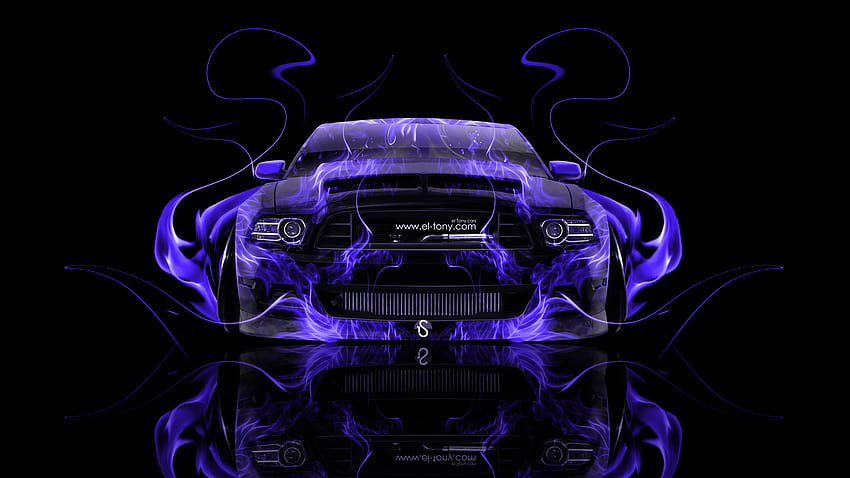 GT Muscle Front Violet Fire Abstract Car 2014 Art [1920x1080] for your , Mobile & Tablet, muscle car pink flames HD wallpaper