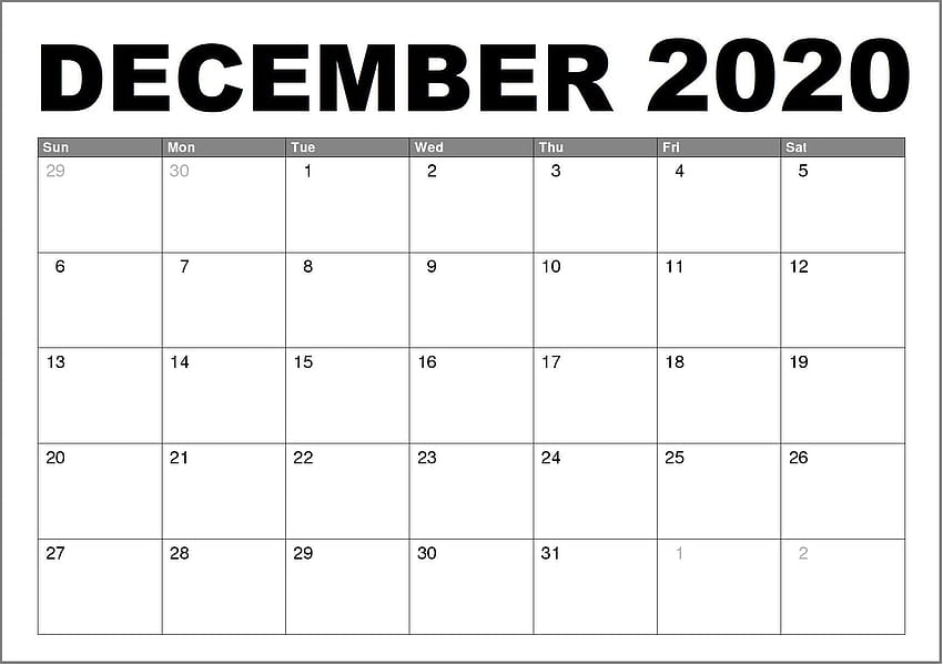 December Calendar Cute 2020, december 2020 HD wallpaper | Pxfuel