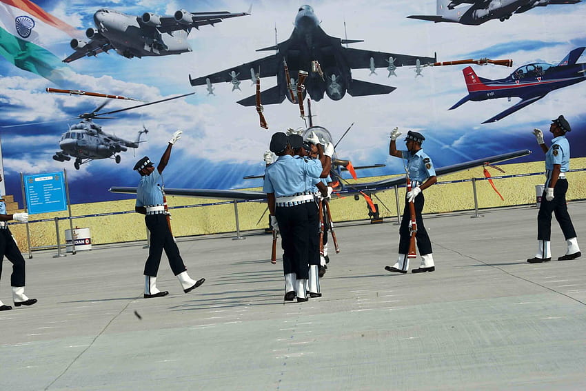 19 Z obchodów 83. Dnia Indyjskich Sił Powietrznych To będzie, indyjskie siły powietrzne z flagą Tapeta HD