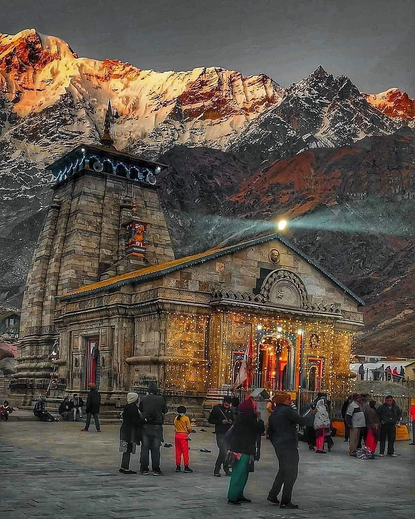 tempio di kedarnath Sfondo del telefono HD