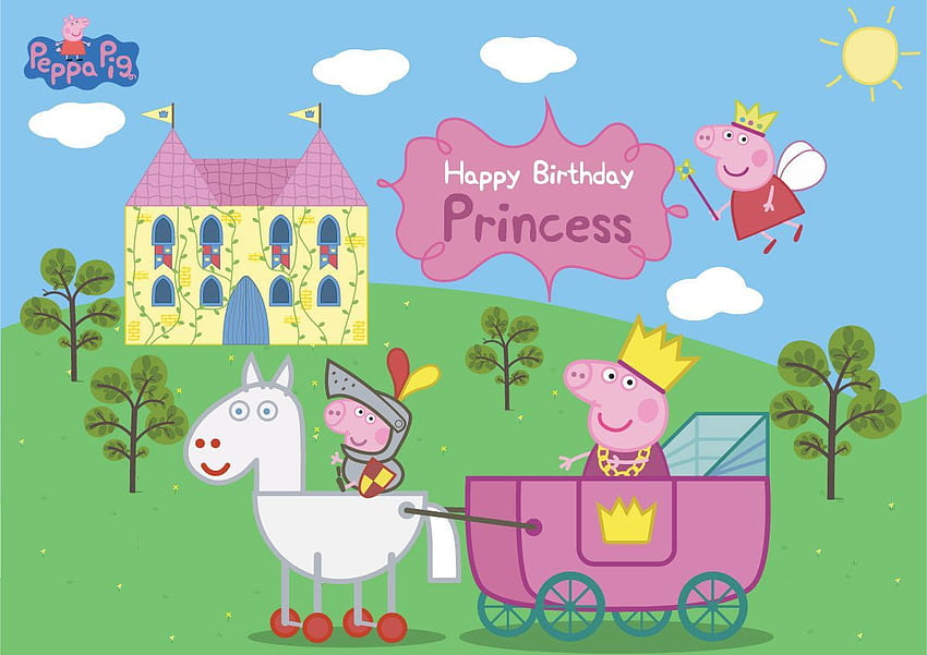Popular items for peppa pig princess, peppa pig birtay HD wallpaper