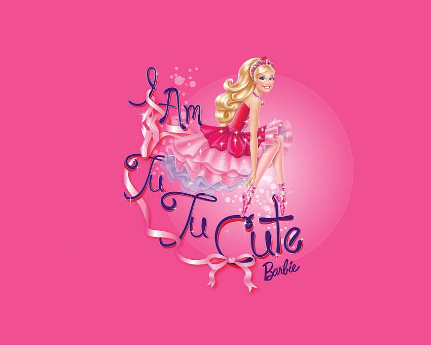 background pink barbie HD wallpaper