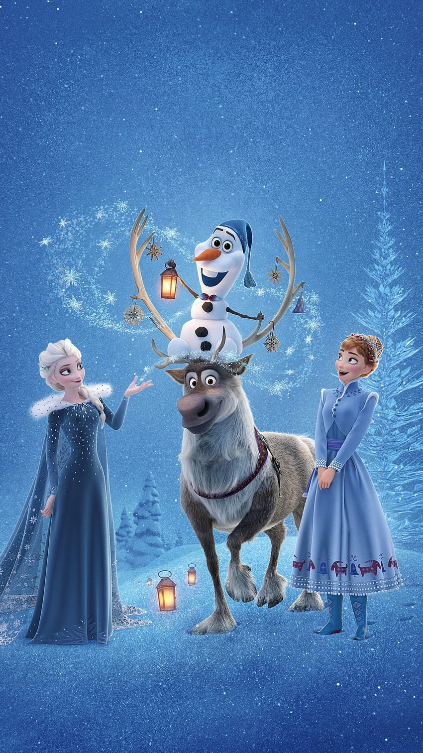 Frozen Christmas Disney Tapeta na telefon HD