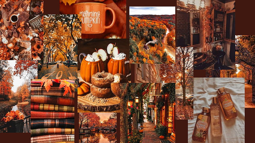 Fall aesthetic mac, aesthetic laptop autumn HD wallpaper