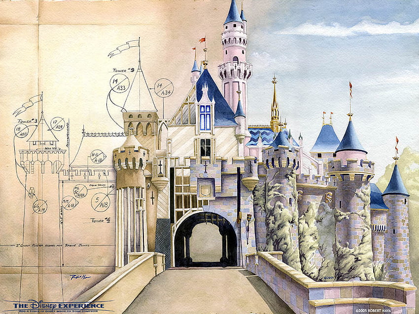 Lindo castillo de Disney, Disney vintage fondo de pantalla