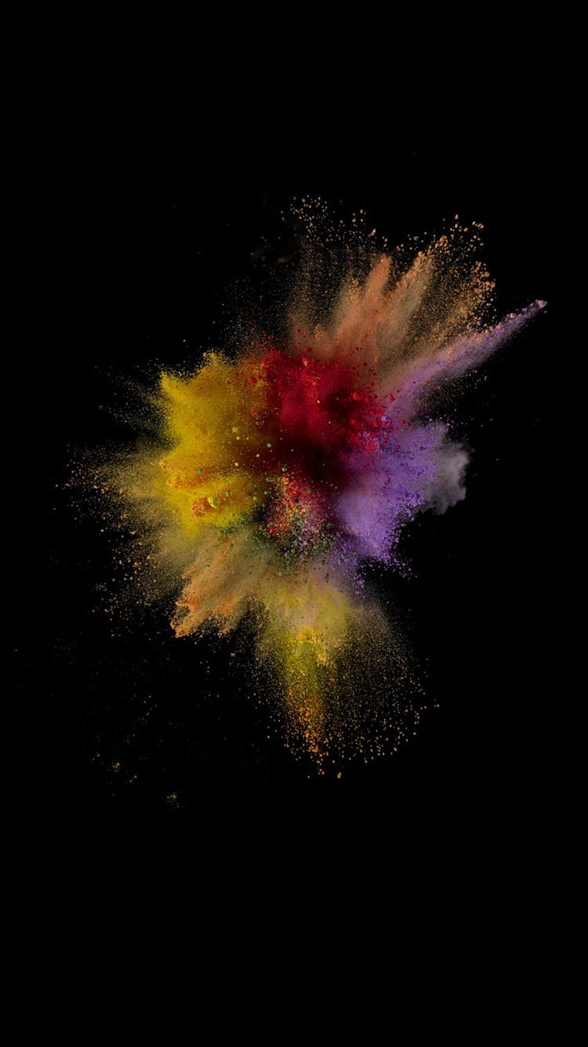 Best Explosion iPhone 8, bright color explosion HD phone wallpaper