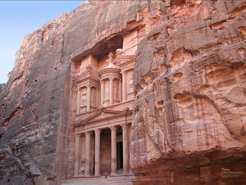 Petra, Jordan Cities Famous buildings HD wallpaper