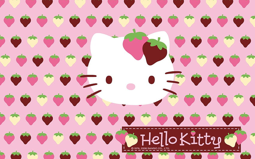 6 Hello Kitty, cute aesthetic strawberry laptop HD wallpaper