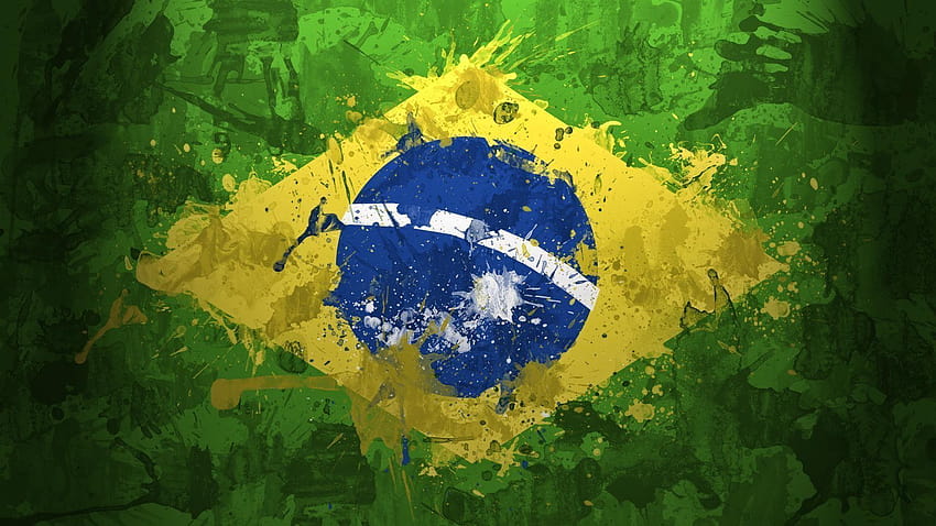 Bandera de brasil de fondo.