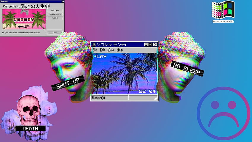 Vaporwave 1920x1080 ·① awesome full, aesthetic vhs pc HD wallpaper