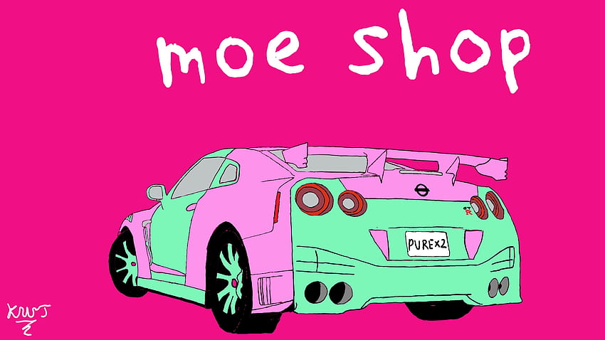 Moe Shop Nissan GTR que j'ai dessiné [1920x1080] : r/ Fond d'écran HD