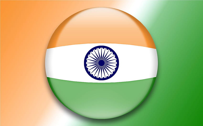 Símbolos nacionales de la India, bandera nacional india con tigre 3d fondo de pantalla