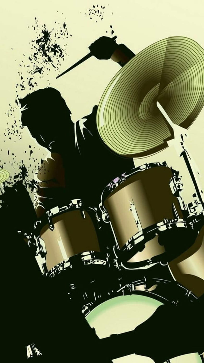 Drum Set, baterista android Papel de parede de celular HD
