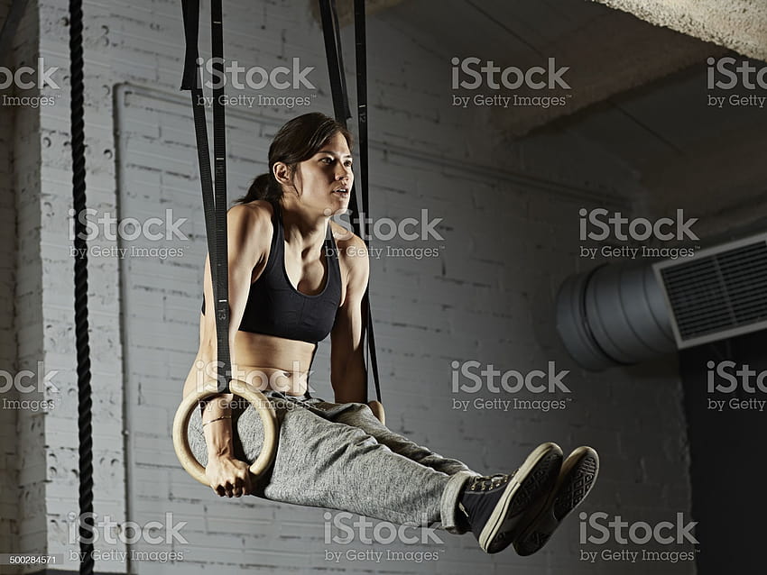 Female Gym Training With Gymnastics Rings Stock, ring gymnast HD wallpaper