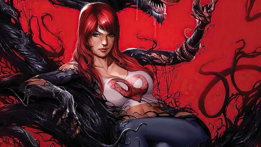 343543 Mary Jane Watson, Venom, Marvel Comics, Anti Hero, Comics, Comic, Anti Heroes, Symbiote, venom girl HD wallpaper