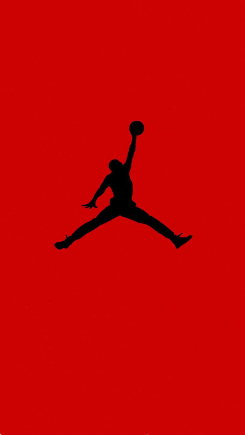 Logo Air Jordan rosso e nero, jordan supremo Sfondo del telefono HD