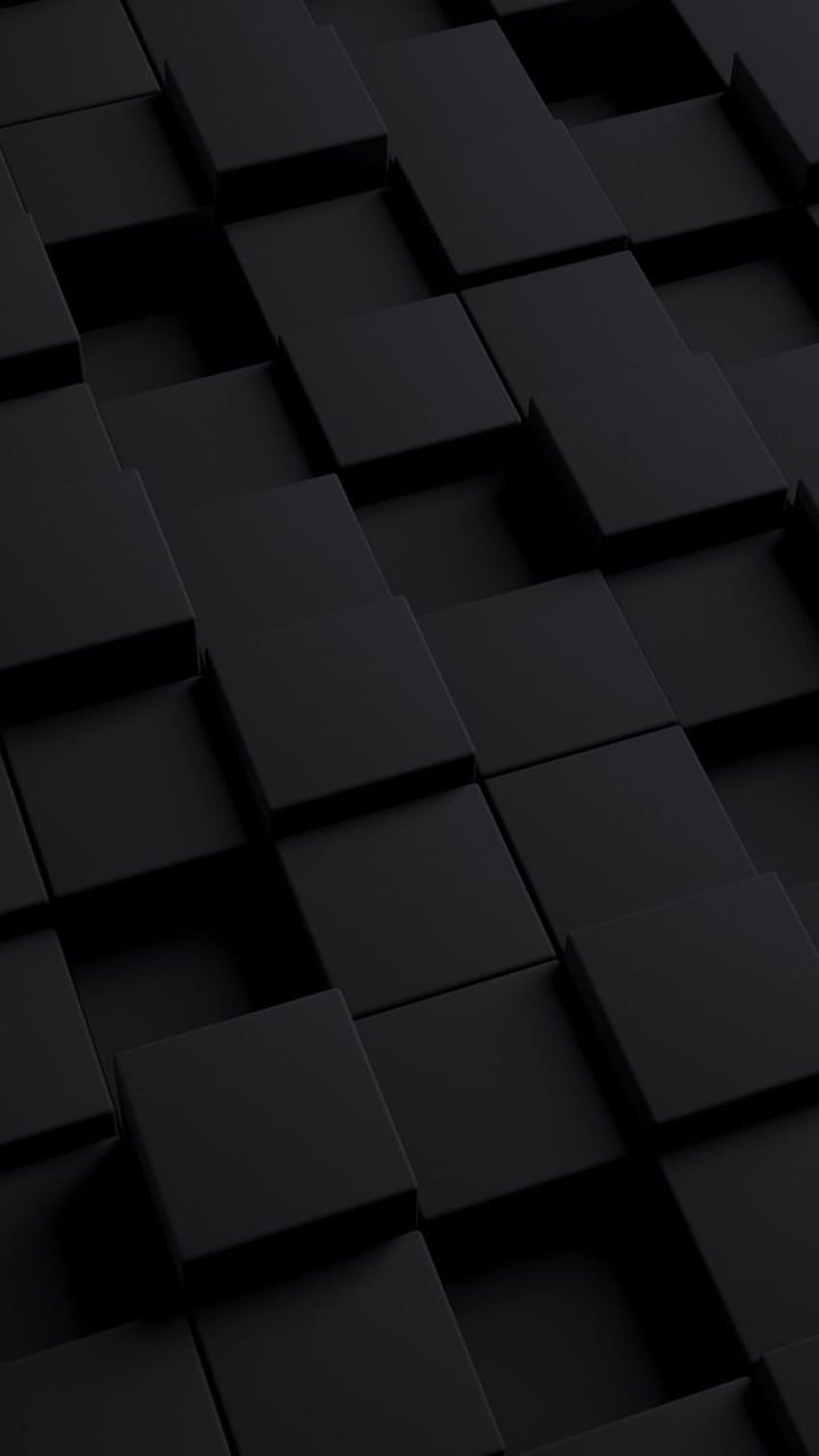 3d, cubos, oscuro, 720x1280, 3d negro oscuro fondo de pantalla del teléfono