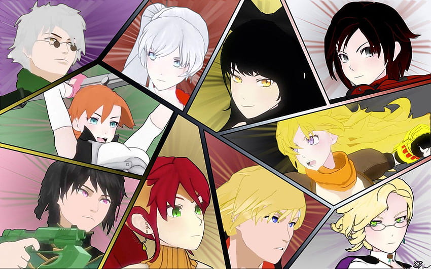 RWBY, JNPR, and Beacon Academy Leaders Collage by DanTherrien101 HD wallpaper
