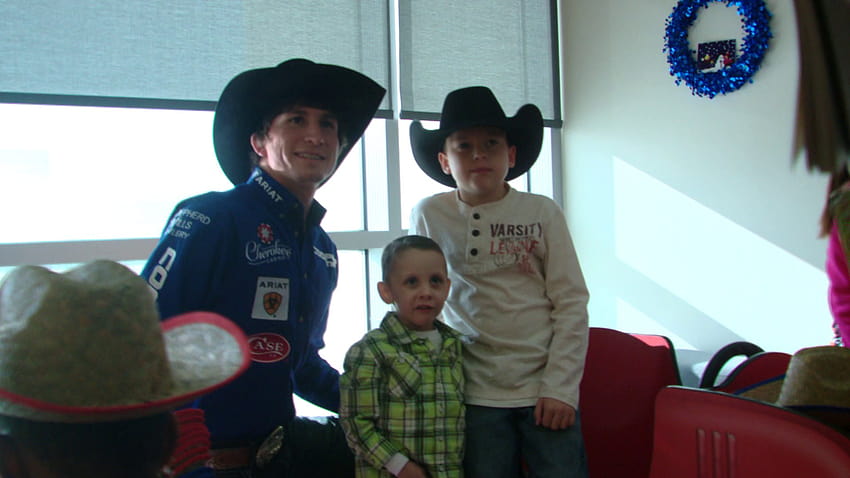 We love giving back to the kids,” PBR bull rider lifts spirits with visit to Children's Hospital HD wallpaper