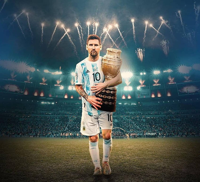 1 Trending of Copa America 2021 Argentina champions Lionel Messi, messi copa HD wallpaper