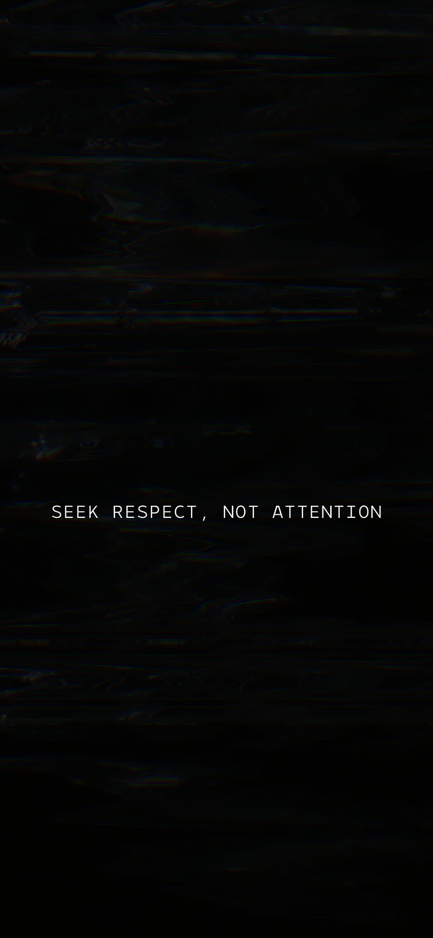 Respect, aesthetic black quotes HD phone wallpaper