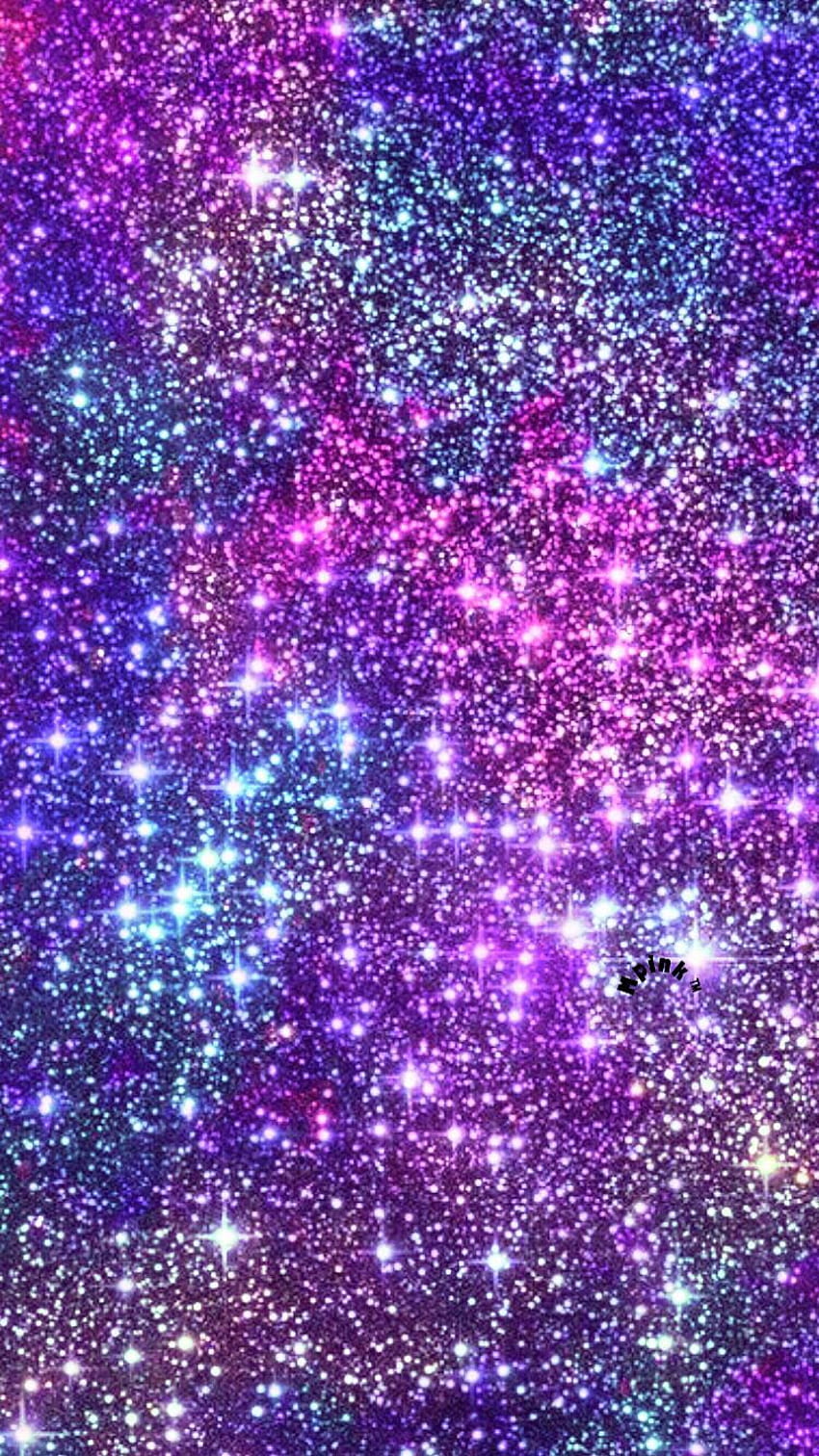 Glitter Purple Stars, miss midnight HD phone wallpaper