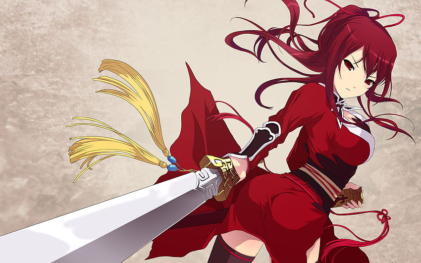 10 Tips for New Anime Fans anime girl samurai red HD wallpaper  Pxfuel