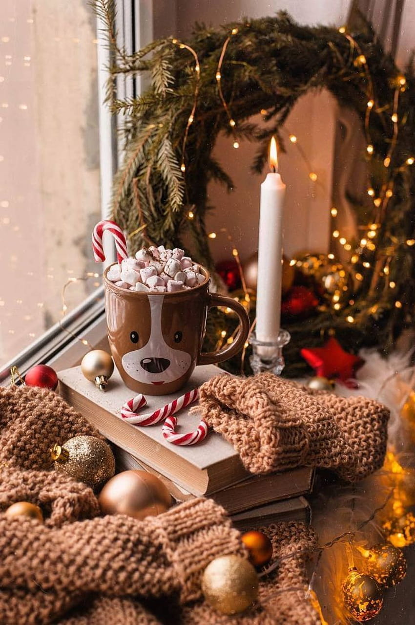 ¡Grandes ideas para tener una taza navideña caliente esta Navidad!, sentimientos navideños fondo de pantalla del teléfono