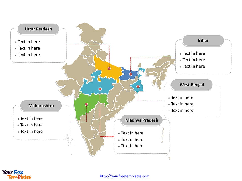 Indien Karte leere Vorlagen, Indien Kartenlayout Hintergrund HD-Hintergrundbild