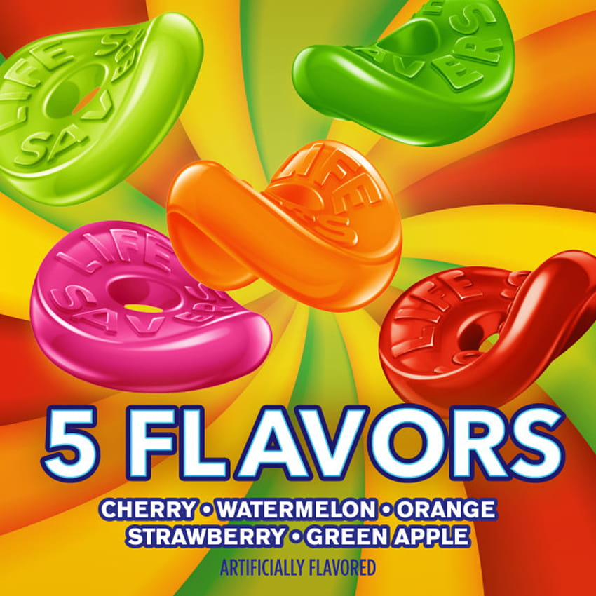 Life Savers 5 Flavors Gummies Candy Bag, 7 oz HD phone wallpaper