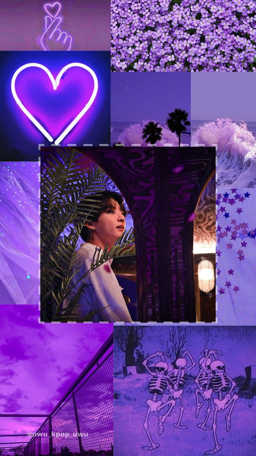 jungkook purple HD phone wallpaper
