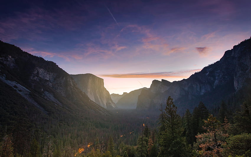 Yosemite Vadisi Sierra Nevada HD duvar kağıdı