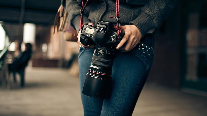 Girl and camera. for Android, girl with camera HD wallpaper
