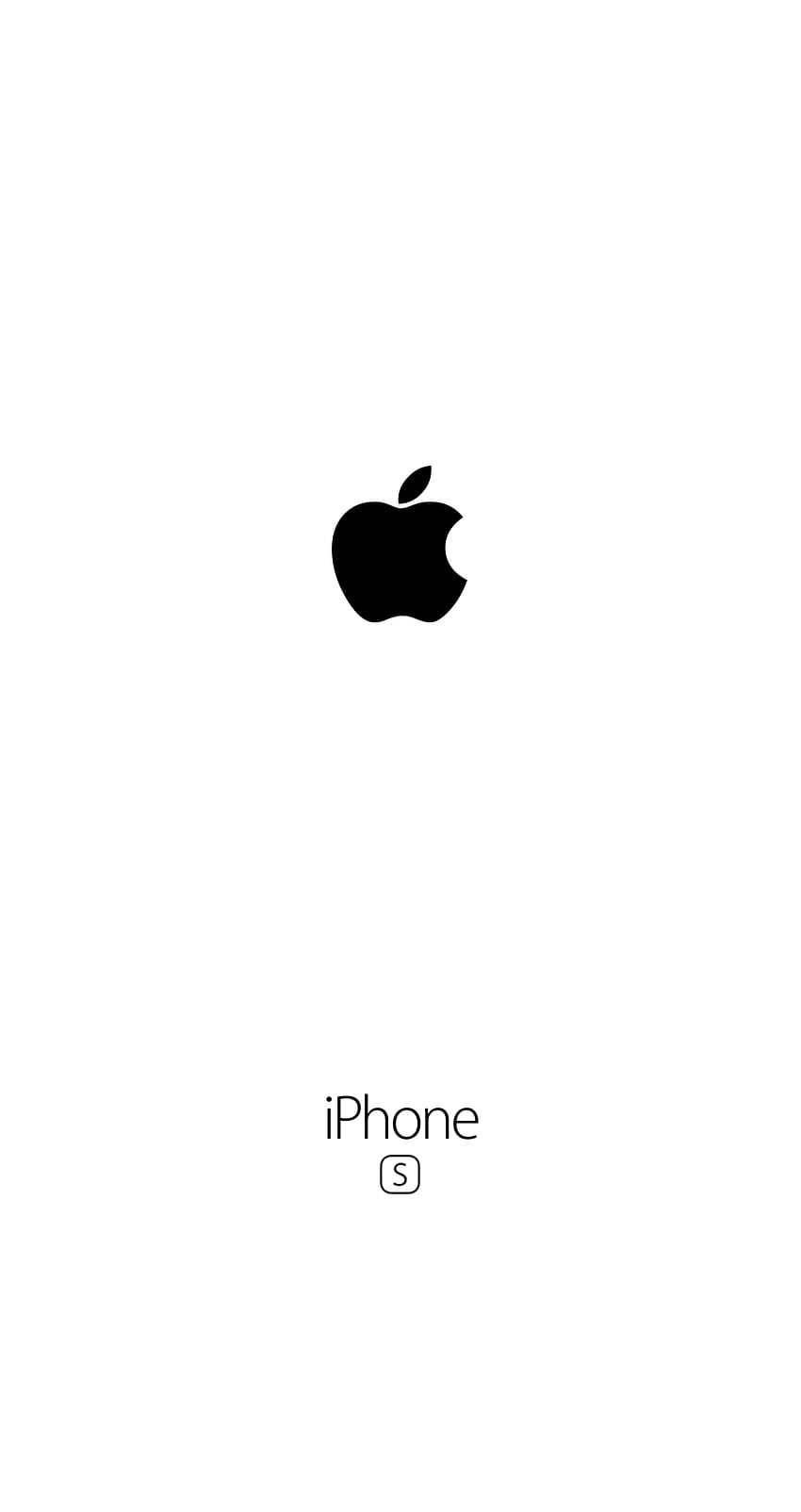 Iphone 6s white logo apple fond d'écran blanc, black white apple wallpaper ponsel HD