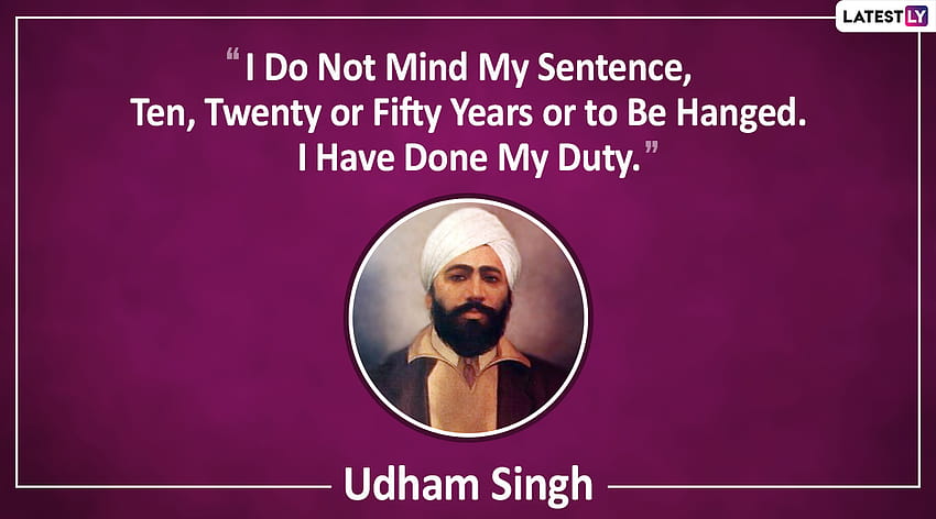 Udham Singh Quotes & to Observe Indian Revolutionary's 120th Birth Anniversary HD wallpaper