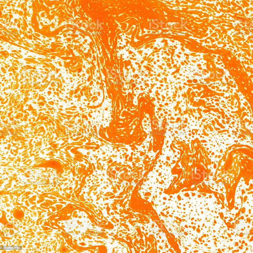 Marbrure De Texture Sur Le Papier Arrière-plans Marbre De Stock De Couleurs Jaune Orange Et Blanc Fond d'écran de téléphone HD