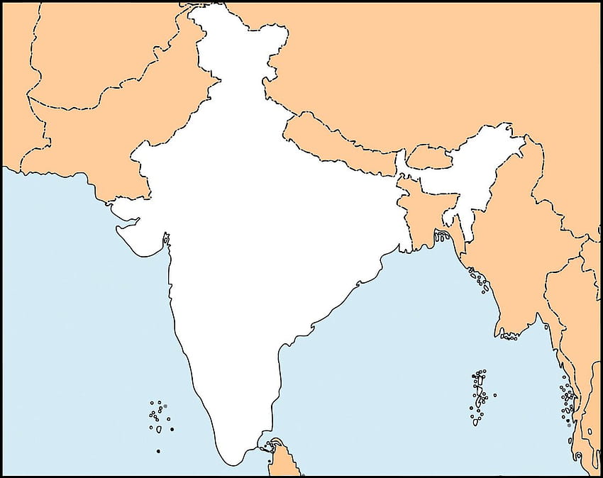 indien karte umriss hohe auflösung, karte von indien 2021 HD-Hintergrundbild