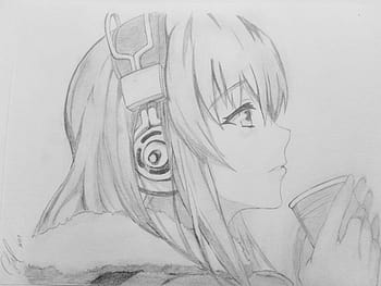 Anime Girl Pencil Drawing  Anime Art Amino