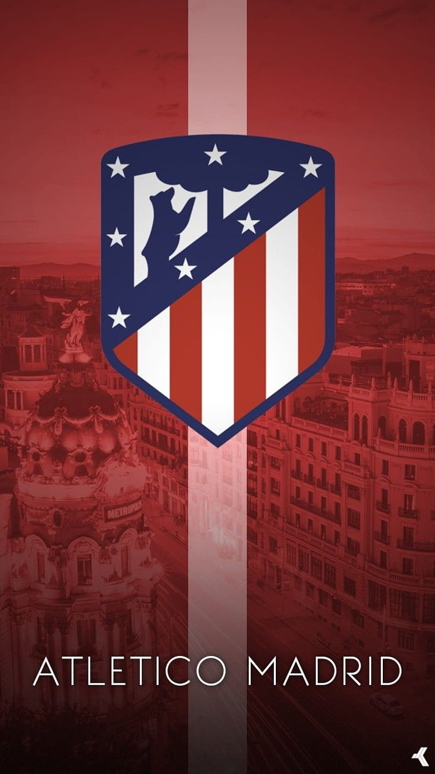 10 pomysłów Atletico Madryt, logo Atletico Madryt Tapeta na telefon HD
