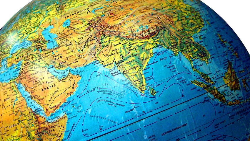 Globe India, indian map HD wallpaper