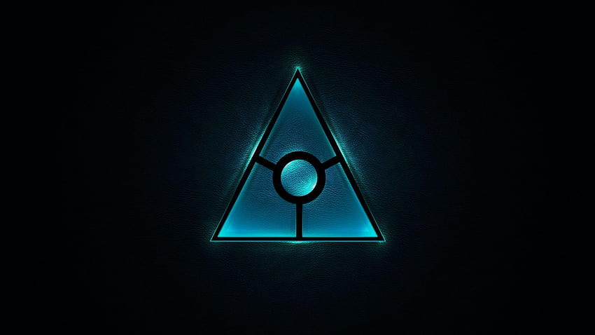 Logo Blue Illuminati Faction The Secret World Logo In Dark、イルミナティ 高画質の壁紙