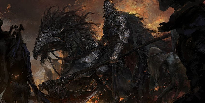 Demons horses military monsters men objects drawings fantasy HD wallpaper