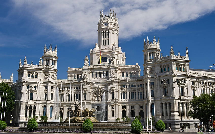 Мадрид Испания, кралският дворец на Мадрид HD тапет