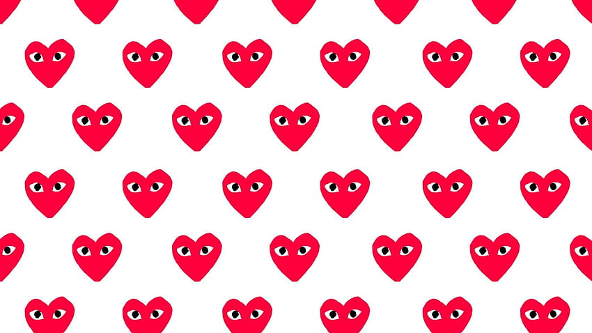 CDG Play hearts with eyes HD phone wallpaper  Pxfuel