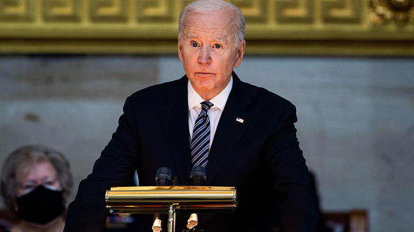 Präsident Joe Biden spricht am 28. April 2021 vor dem Kongress HD-Hintergrundbild