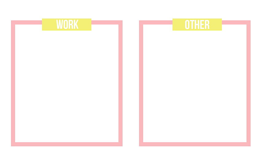 Minimal pink yellow boxes organizer backgrounds, graphic organizers HD wallpaper