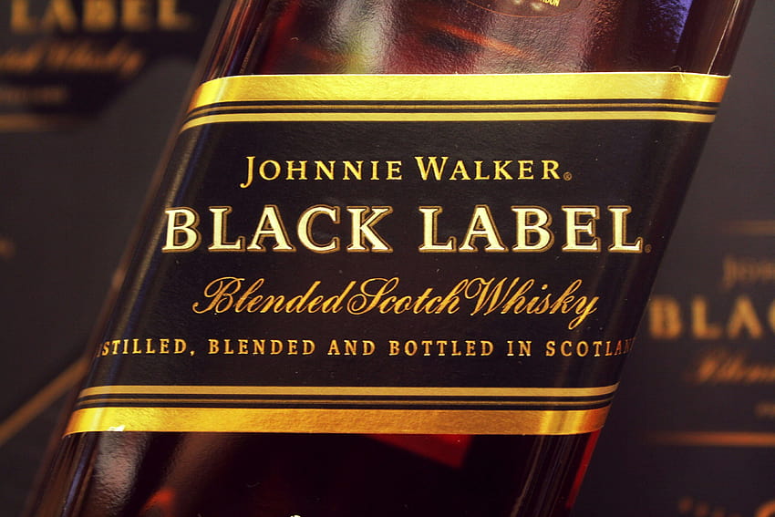 Viski Johnny Walker Black Label Scotch Brand, johnnie walker HD duvar kağıdı