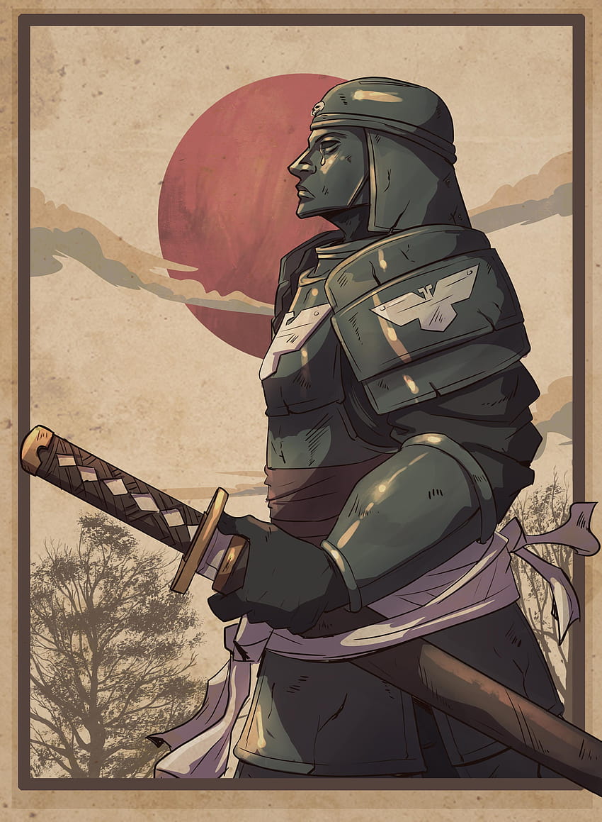 Commissioned Janissary art styled like a Samurai. Fiverr artist: princehalem26 : r/ImaginaryWarhammer HD phone wallpaper